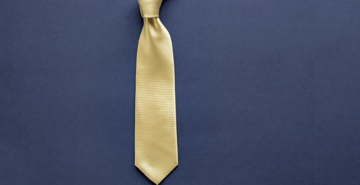 Golden Neckties Have Seamlessly Transitioned into Modern Styles