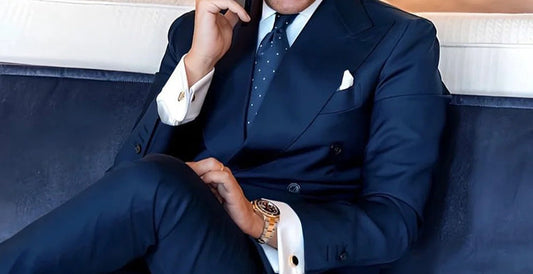 business blue tie