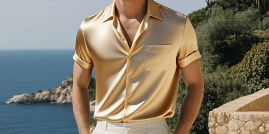 gold shirt