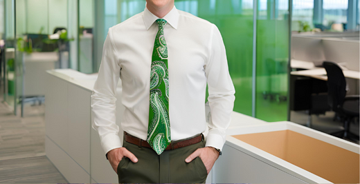 A Pop of Color: Green Ties for Modern Gentlemen