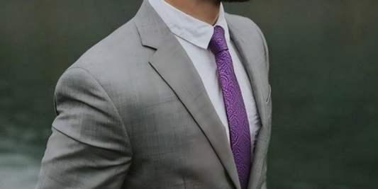 purple tie