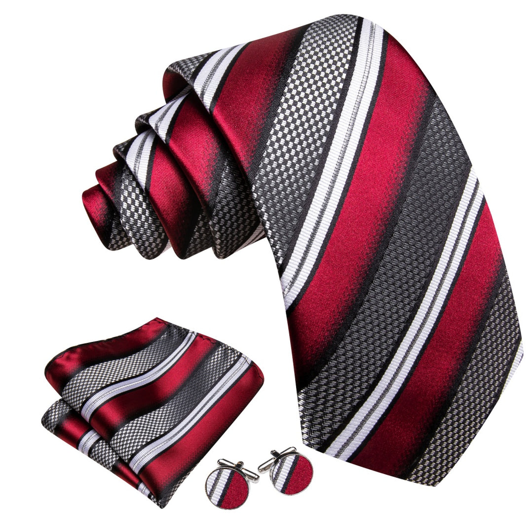 Bright Red Neckties – Paisley, Floral&Solid Dress Ties – Barry. Wang