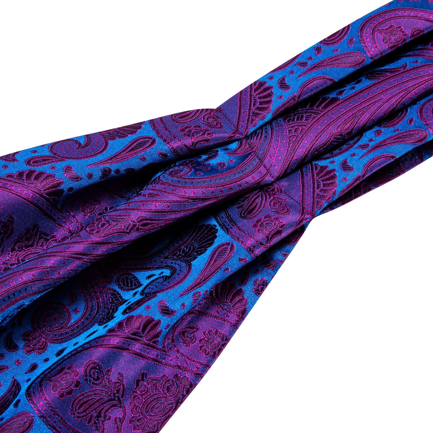 blue ascot tie