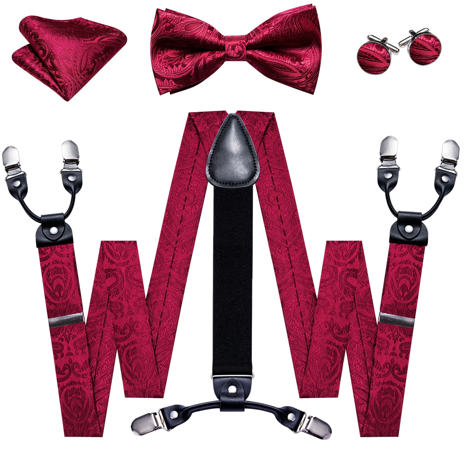 suspender and bow tie set