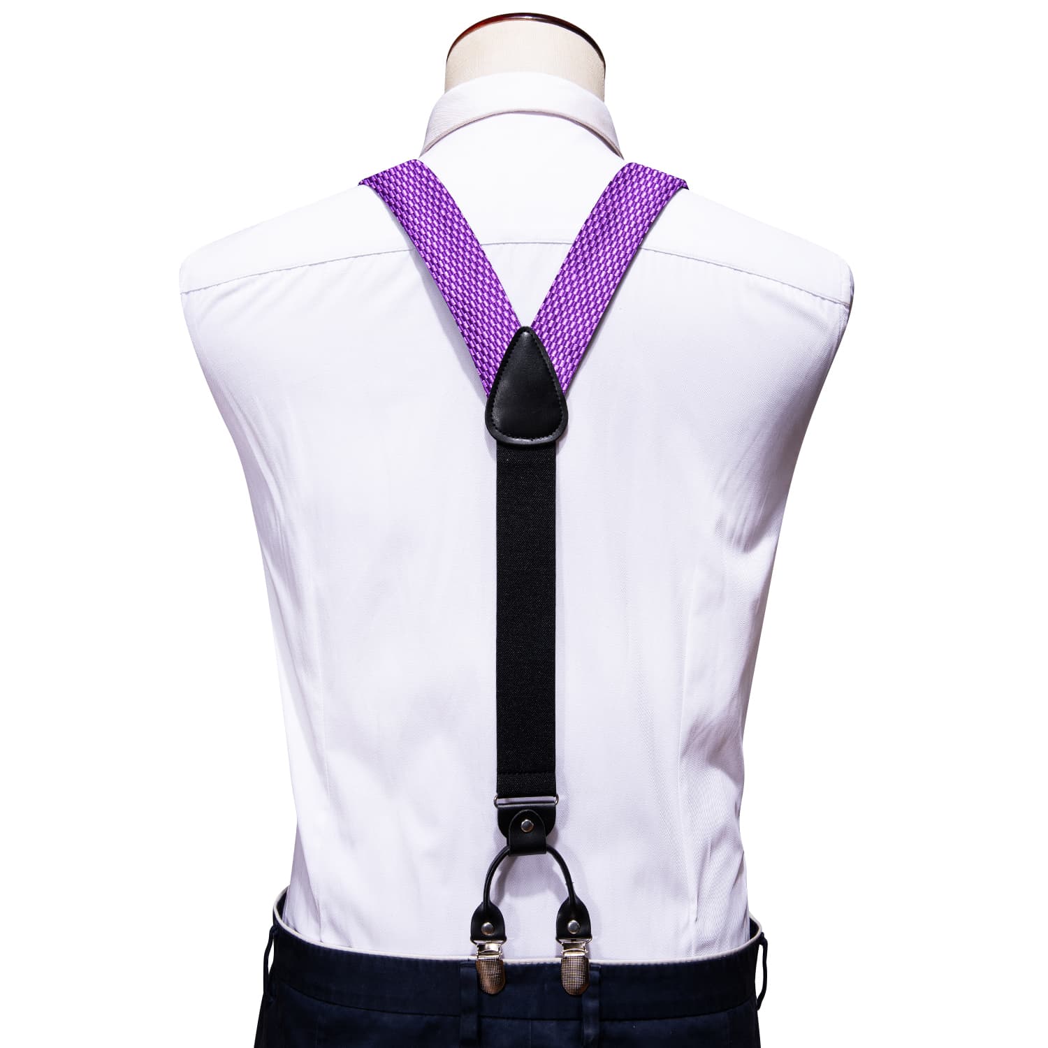 bow tie and suspender set for men