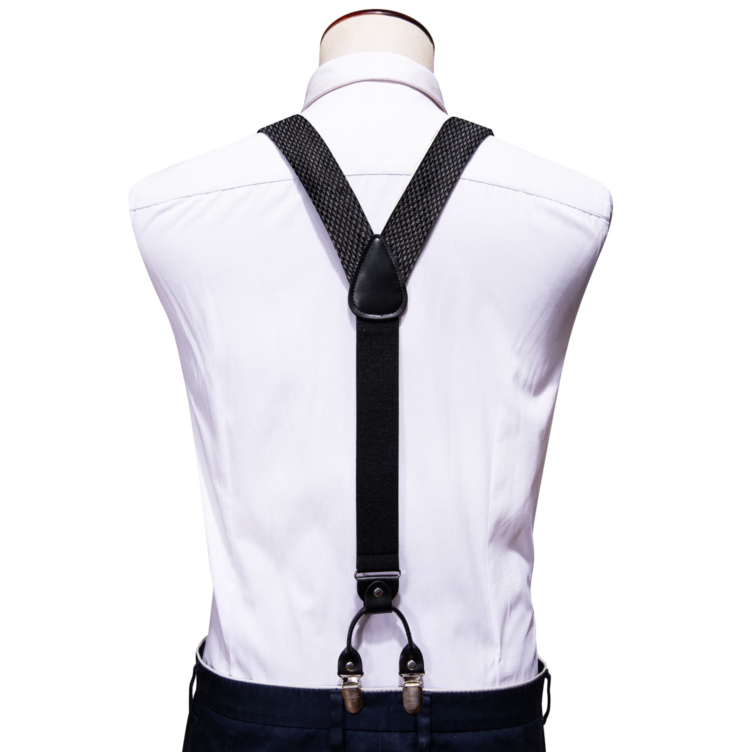 bow tie and suspender set for men