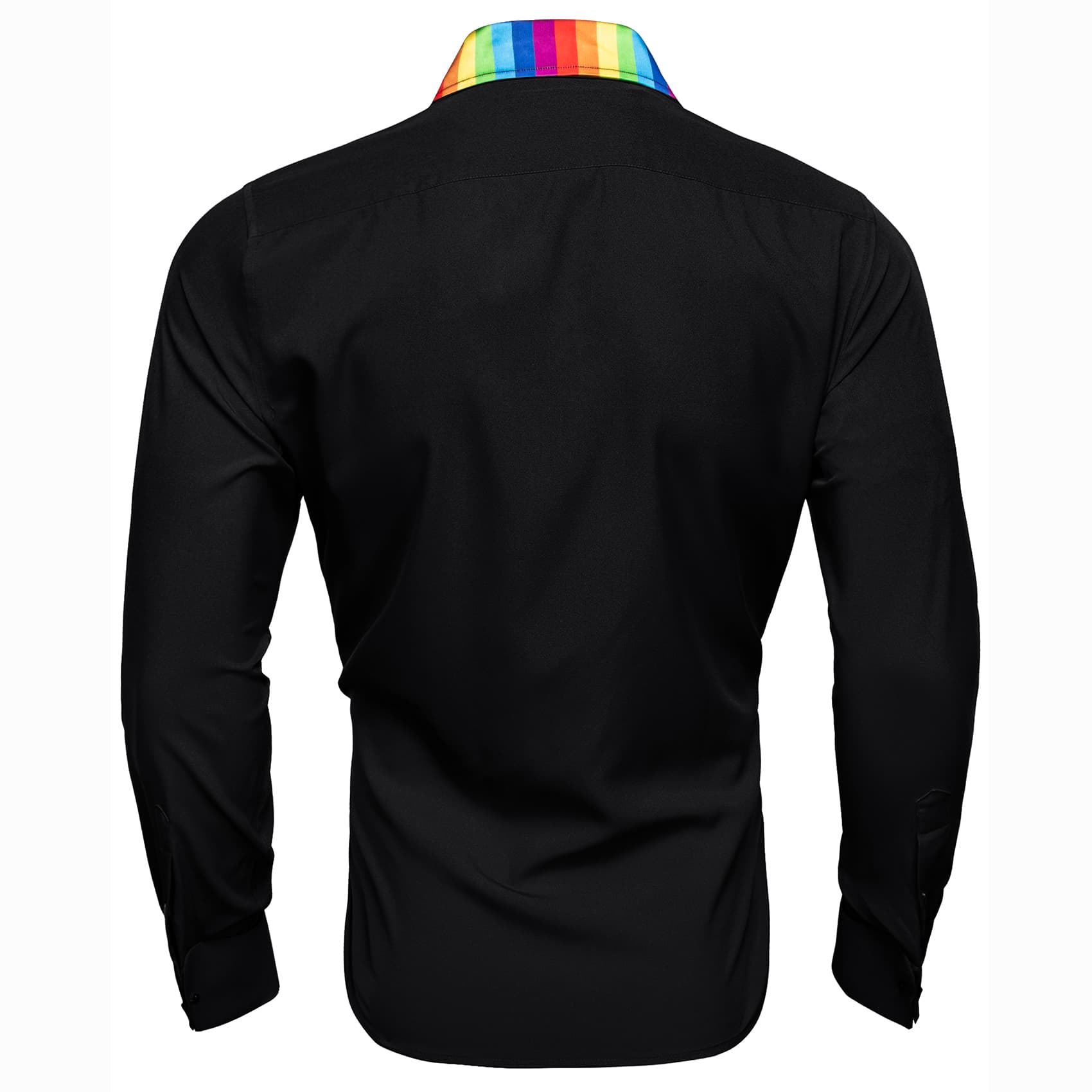 mens rainbow dress shirt OppoSuits Men's Zig Zag Rainbow Long Sleeve Shirt, Medium, Cotton
