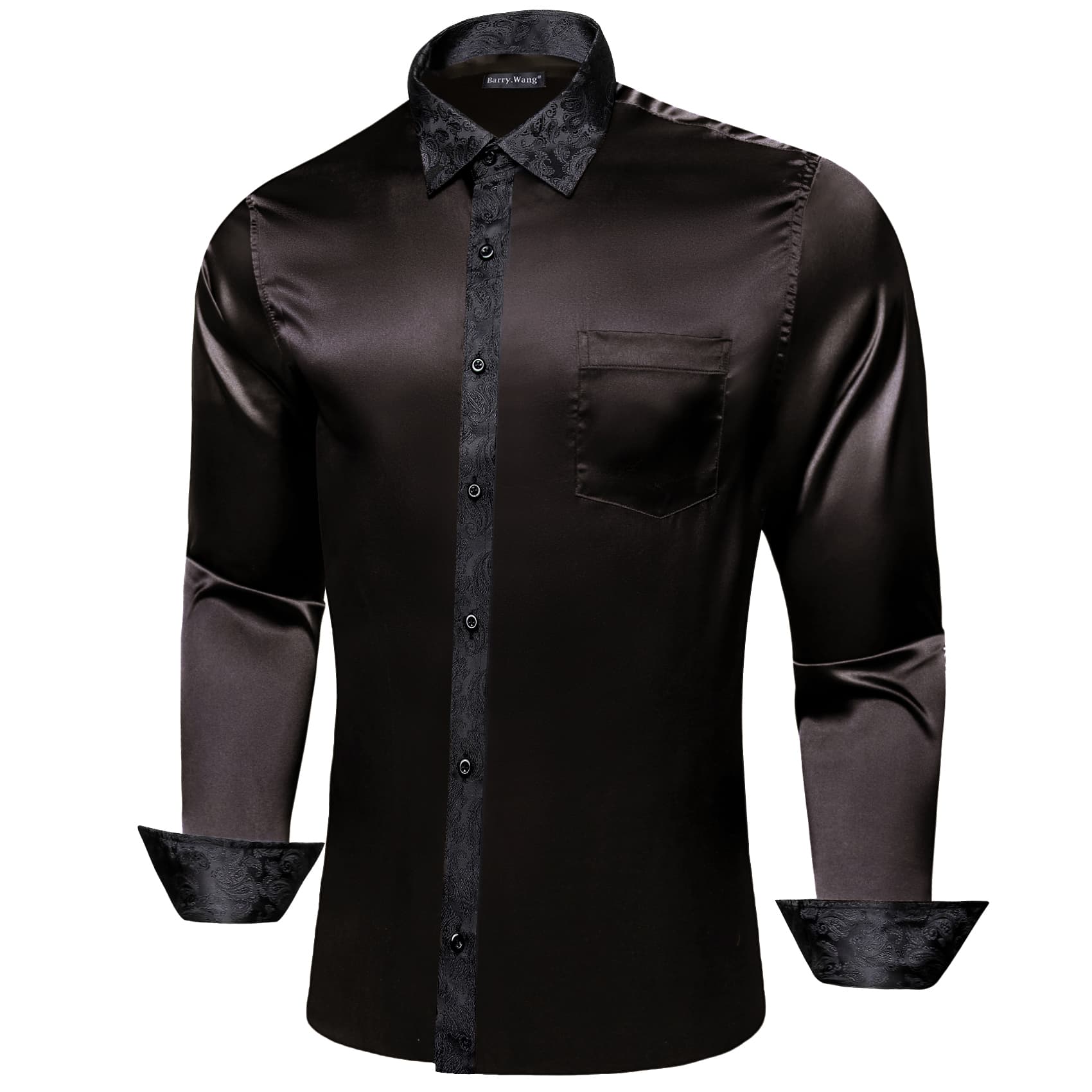 Black Shirt barry wang shirt for men 