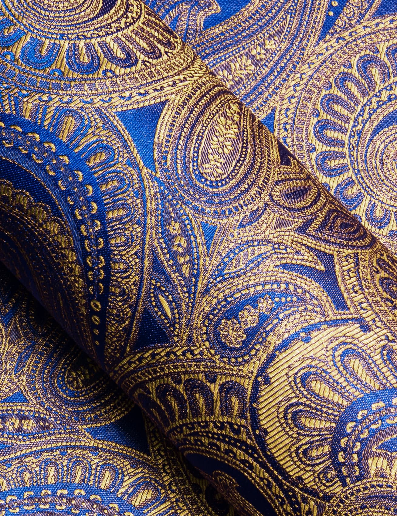 royal blue and gold dress shirt Non-Iron Cotton Stripe Dress Shirt With Contrast Trim - Blue/gold