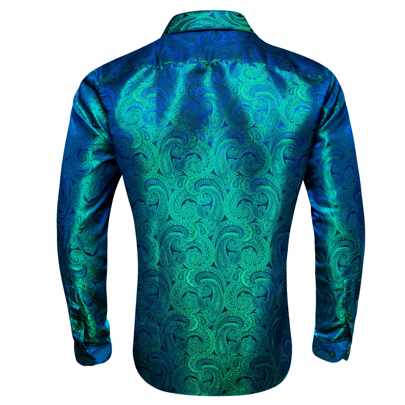 green pattern dress shirt Men's Black and Green Dress Shirt
