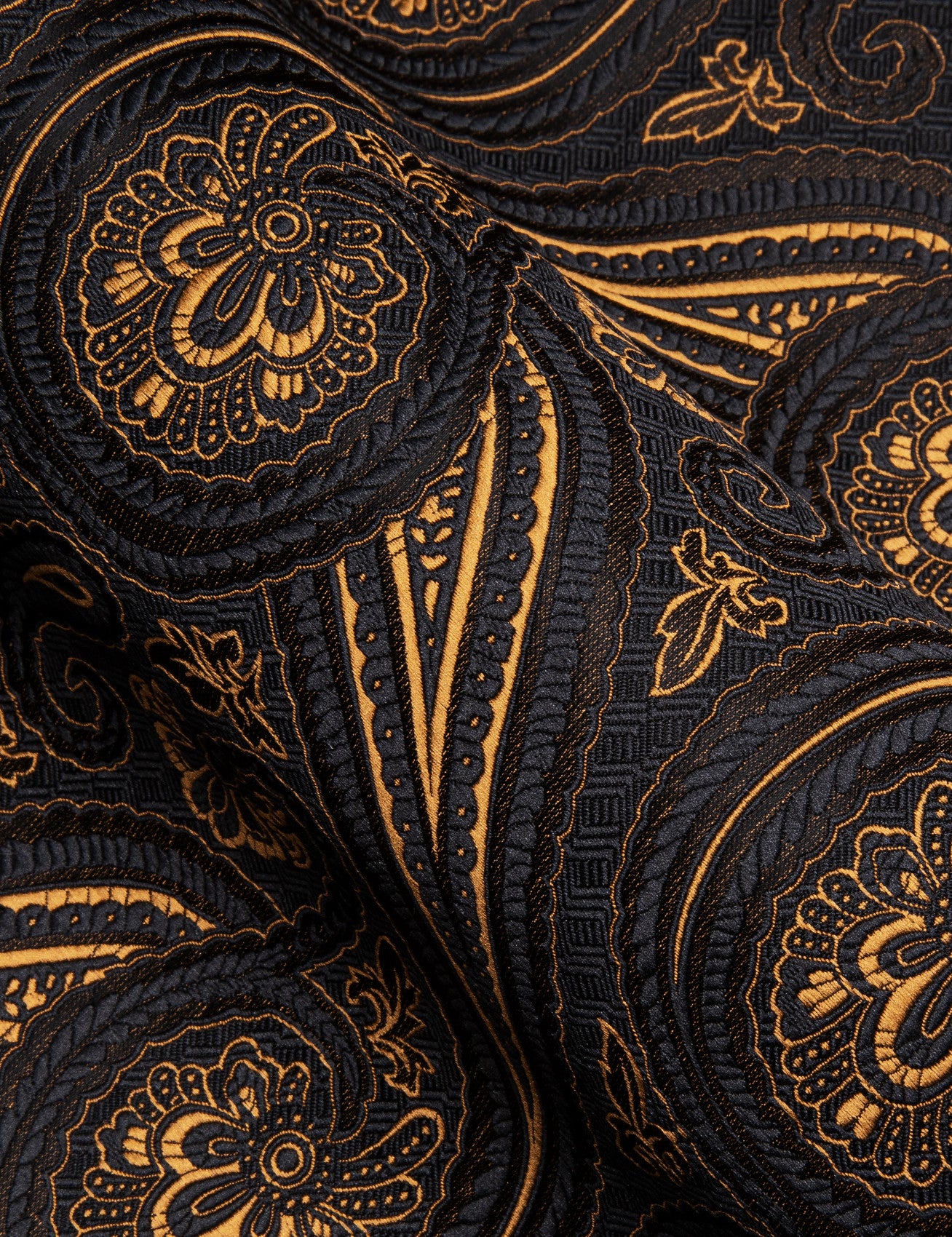 Barry. Wang Gold Casual Shirt Mens Paisley Long Sleeve Button Down Shirt