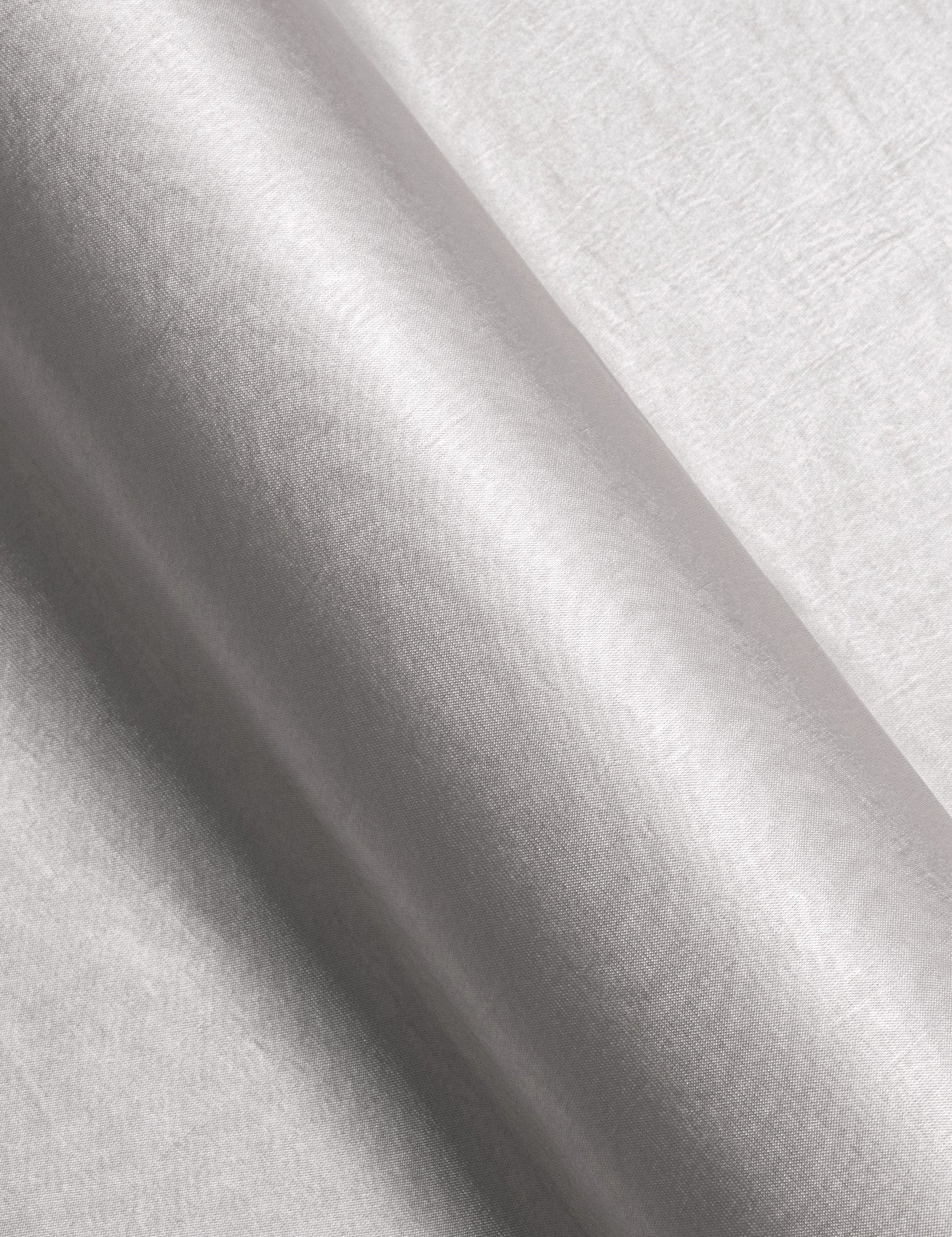 Barry. Wang Grey Satin Mens Dress Shirts Long Sleeve Solid Collar Formal Shirt