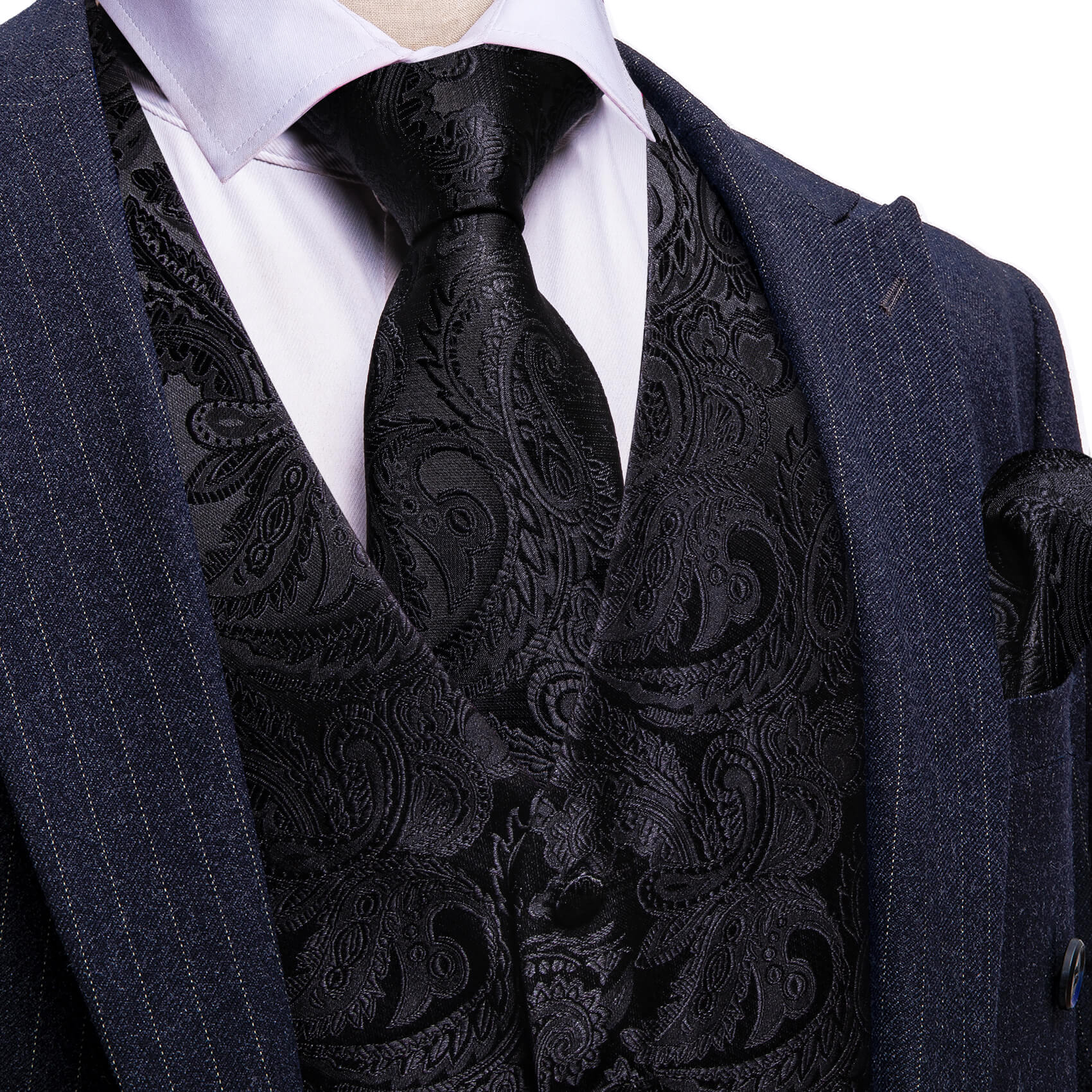 mens black vest
