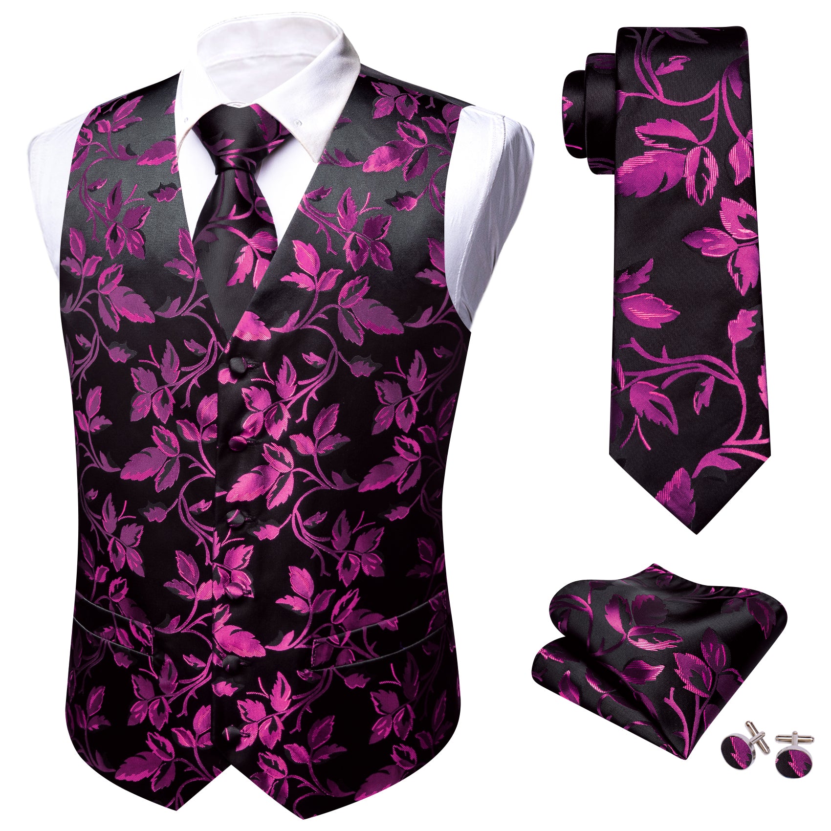 mens purple vest