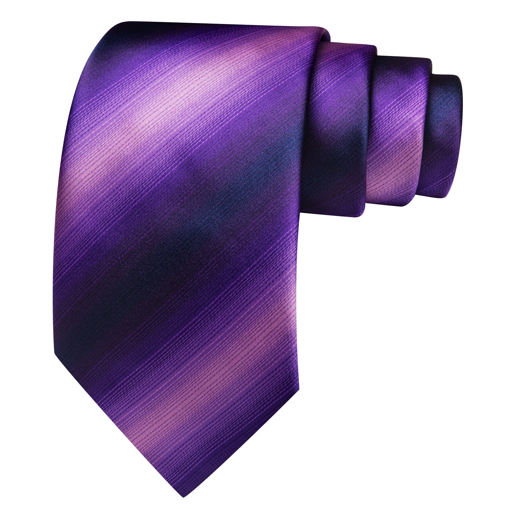 Barry. Wang Striped Tie Royal Purple Mens Work Tie Pocket Square Cufflinks Set