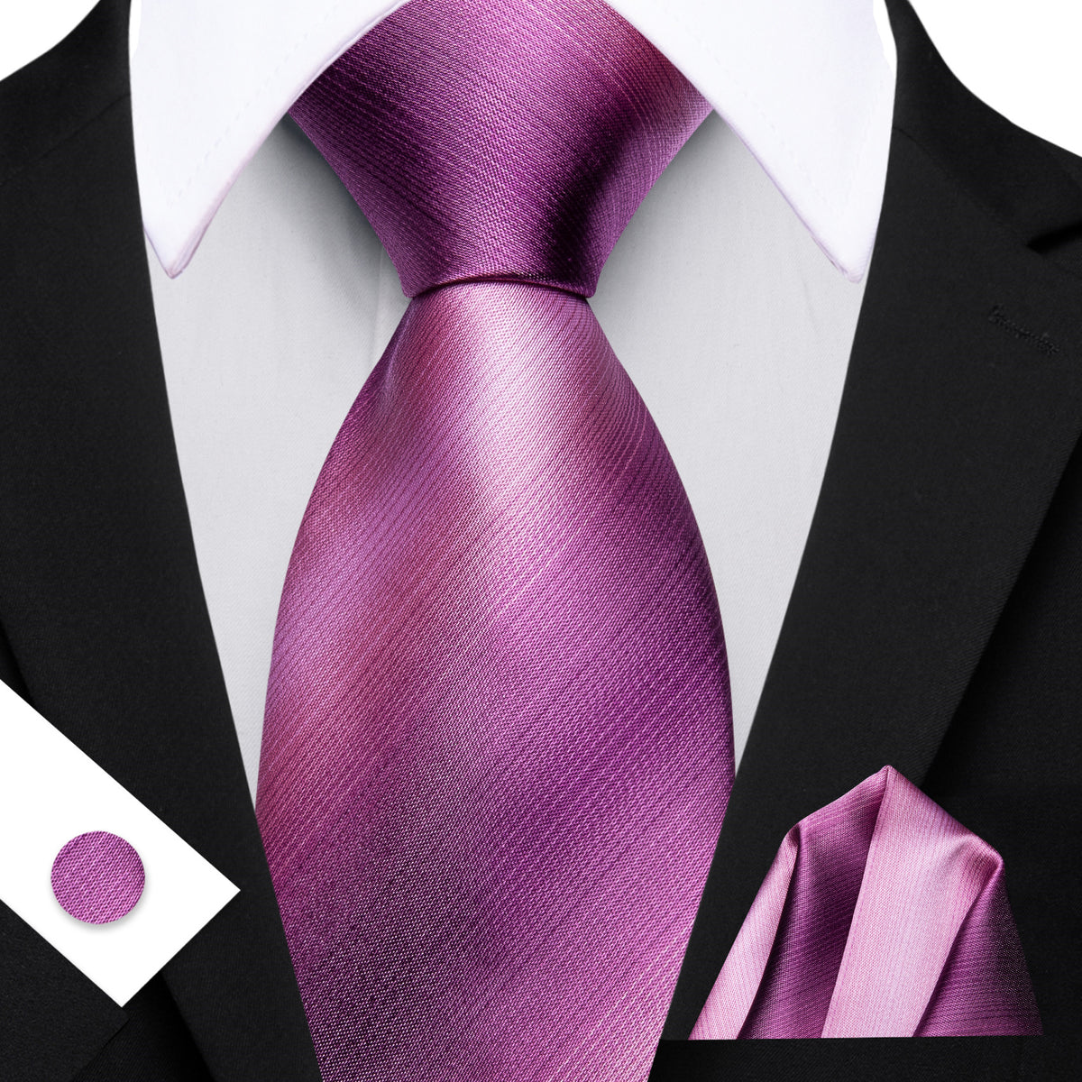 Striped Check Raspberry Barry. Wang Raspberry Striped Tie Mens Tie Pocket Square Cufflinks Set