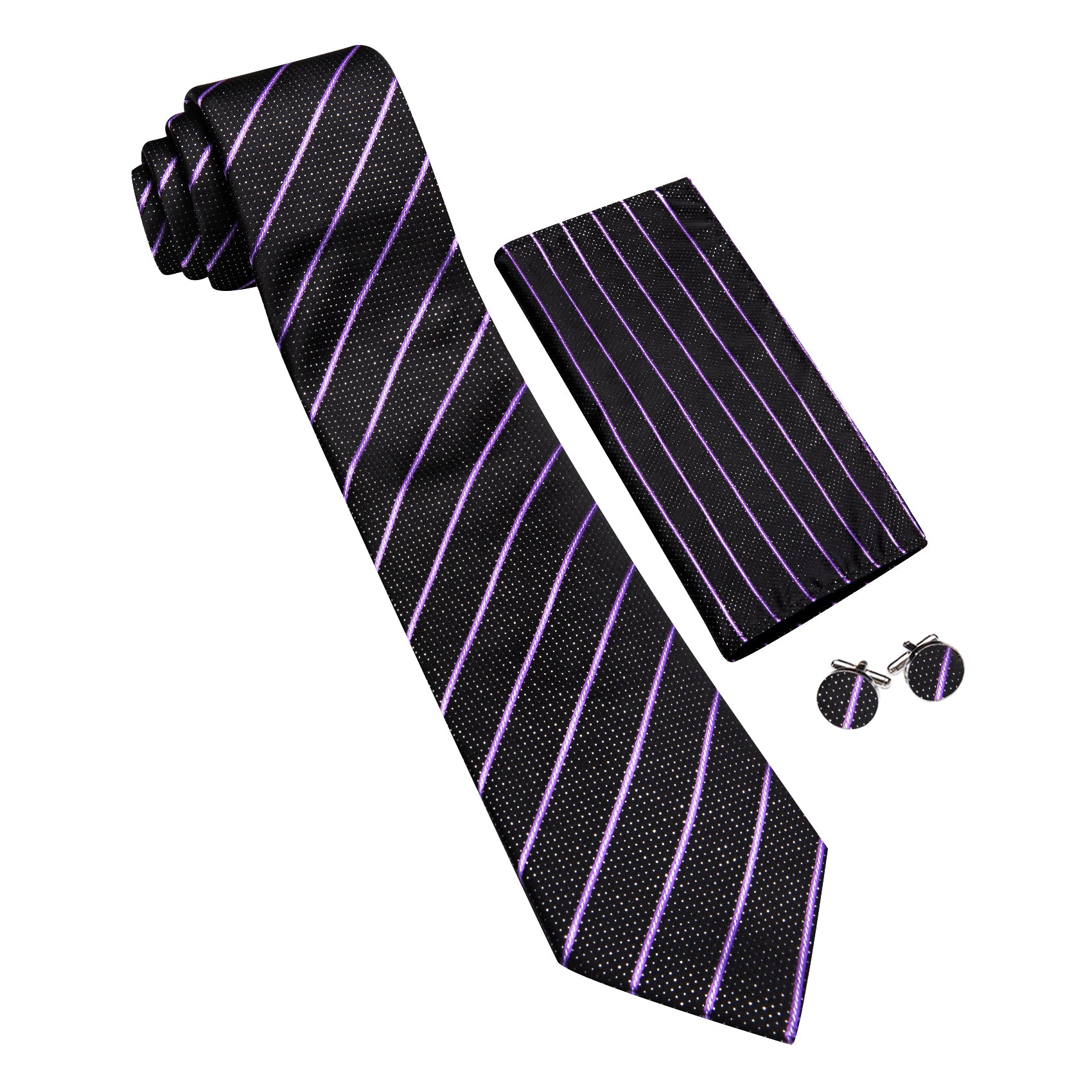 purple striped tie