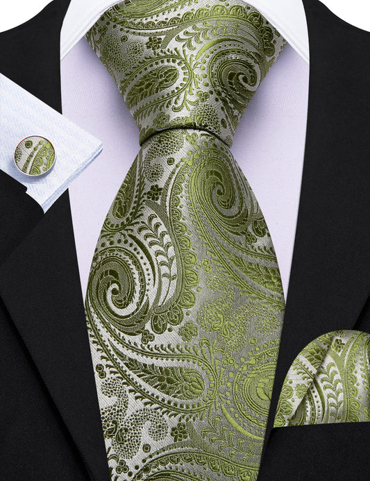 Barry. Wang Pink Tie Paisley Tie Silk Tie Pocket Square Cufflinks Set