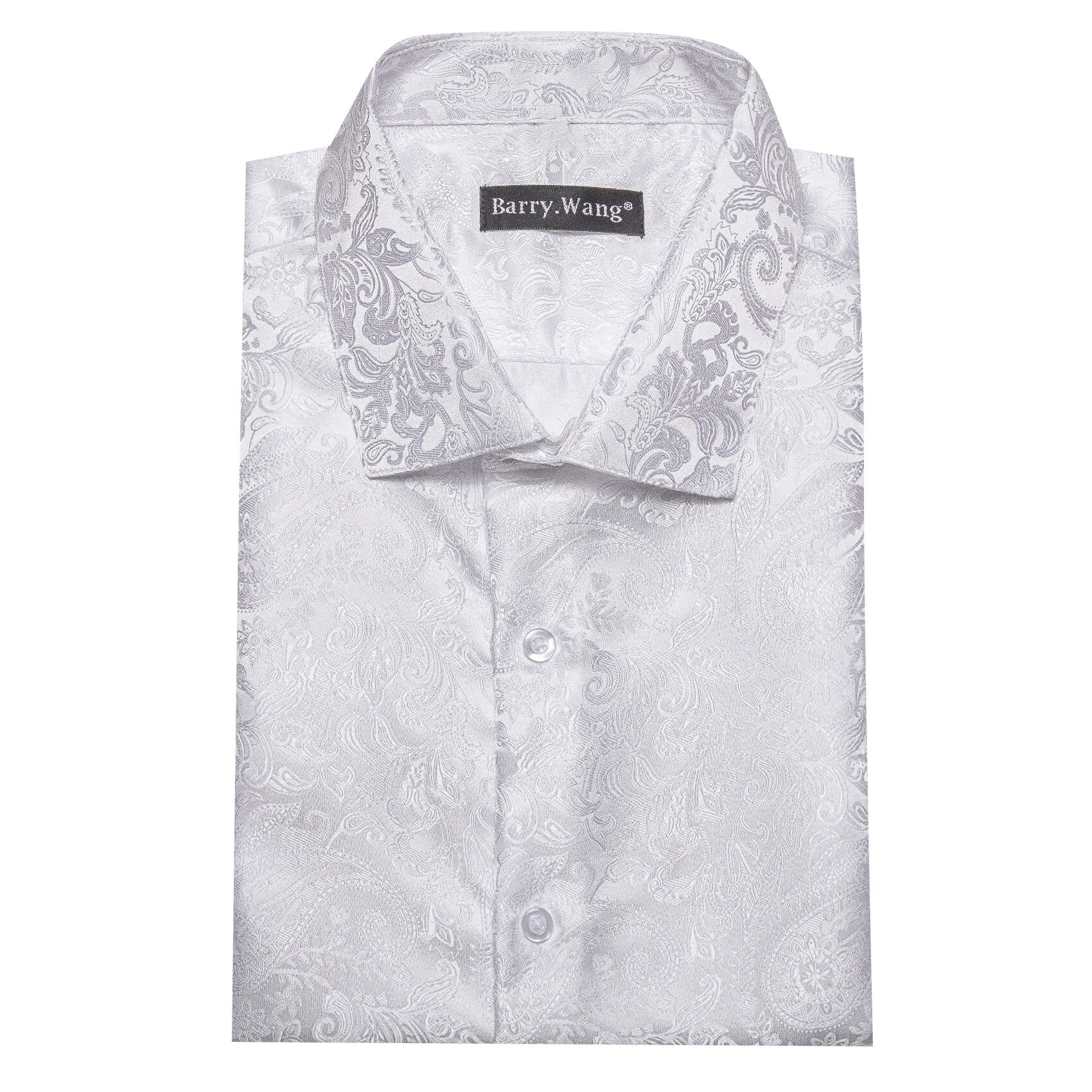 mens white satin shirt