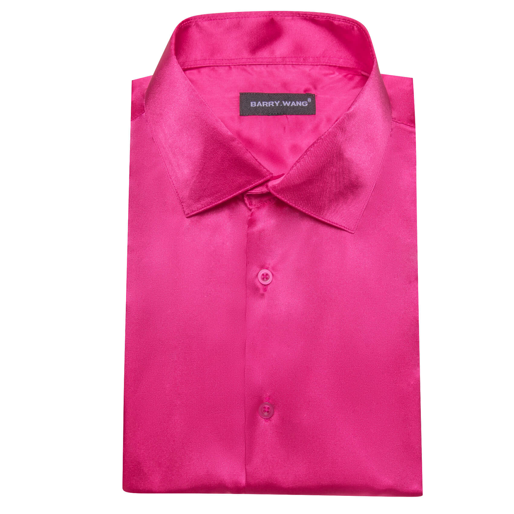  Short Sleeve Shirt Solid DeepPink Shirt