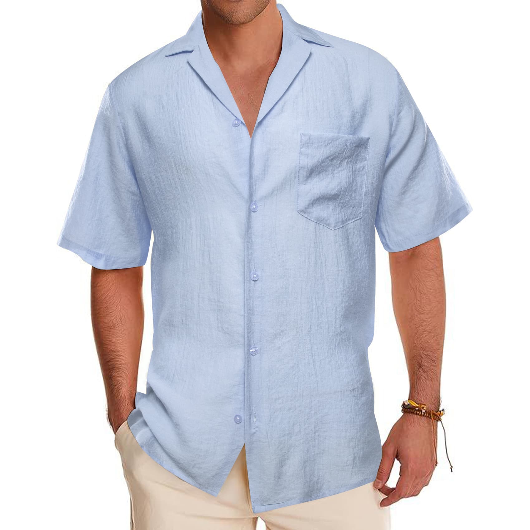 stylish shirts for men short sleeve button ups
