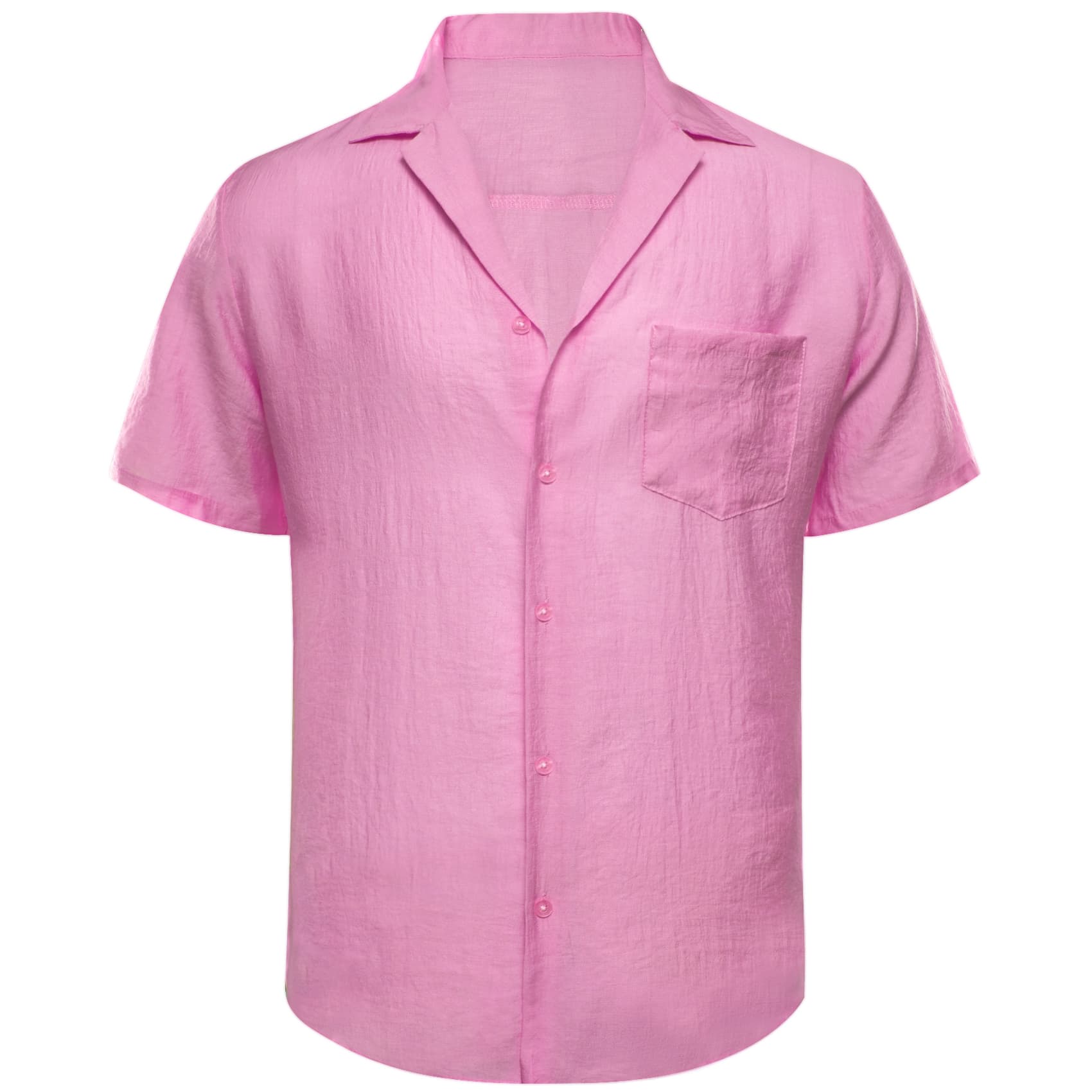 pINK SOLID business casual men shirts