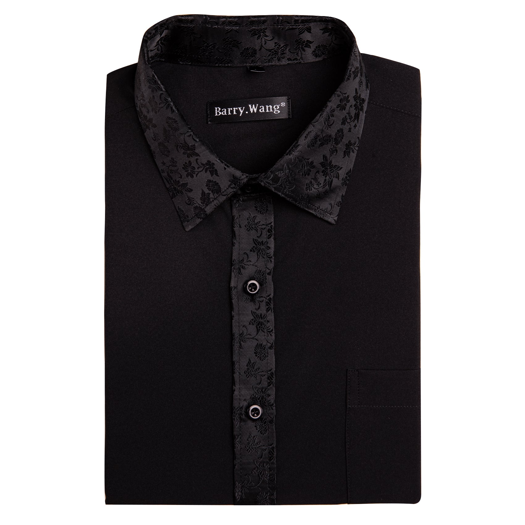 black silk mens shirt