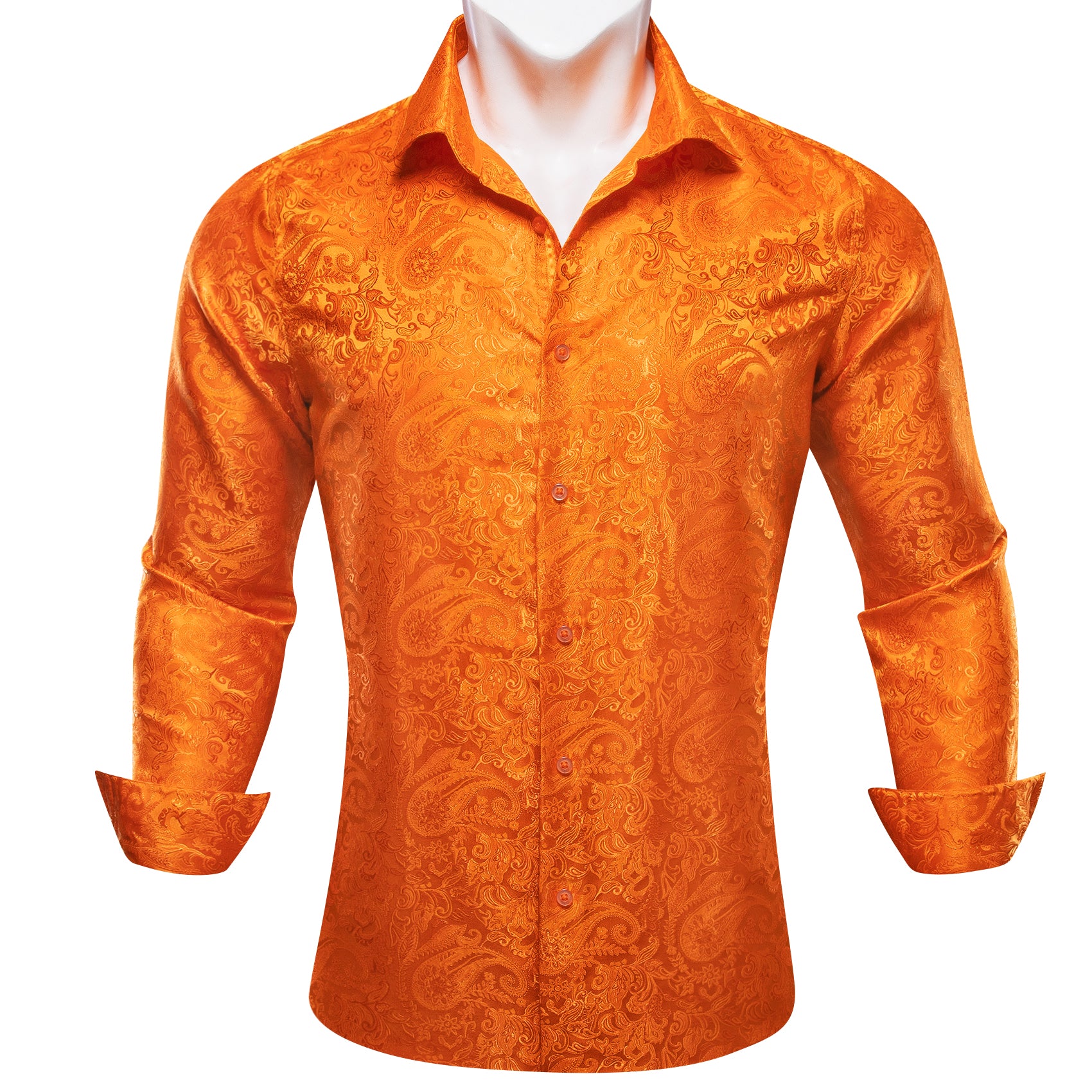 online dark orange shirts for men