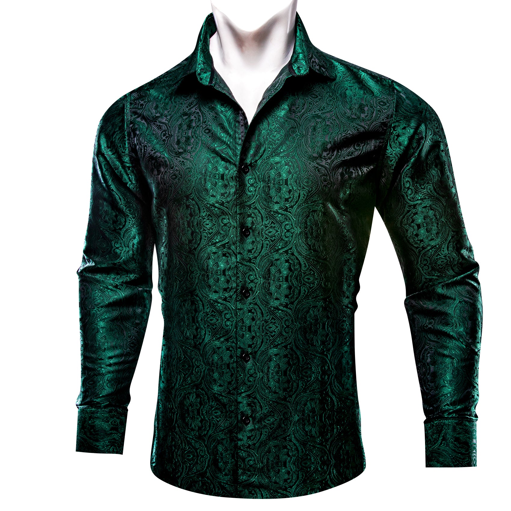 casual dress shirt mens black and green shirts