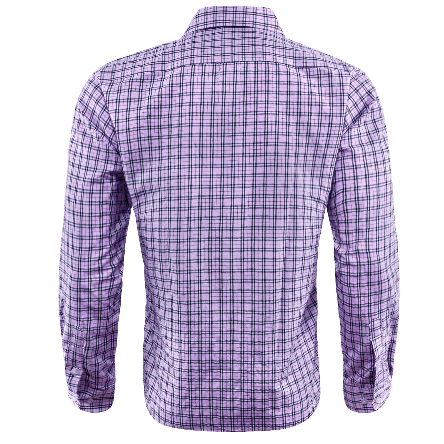 Barry.wang Purple Plaid Men's Shirt