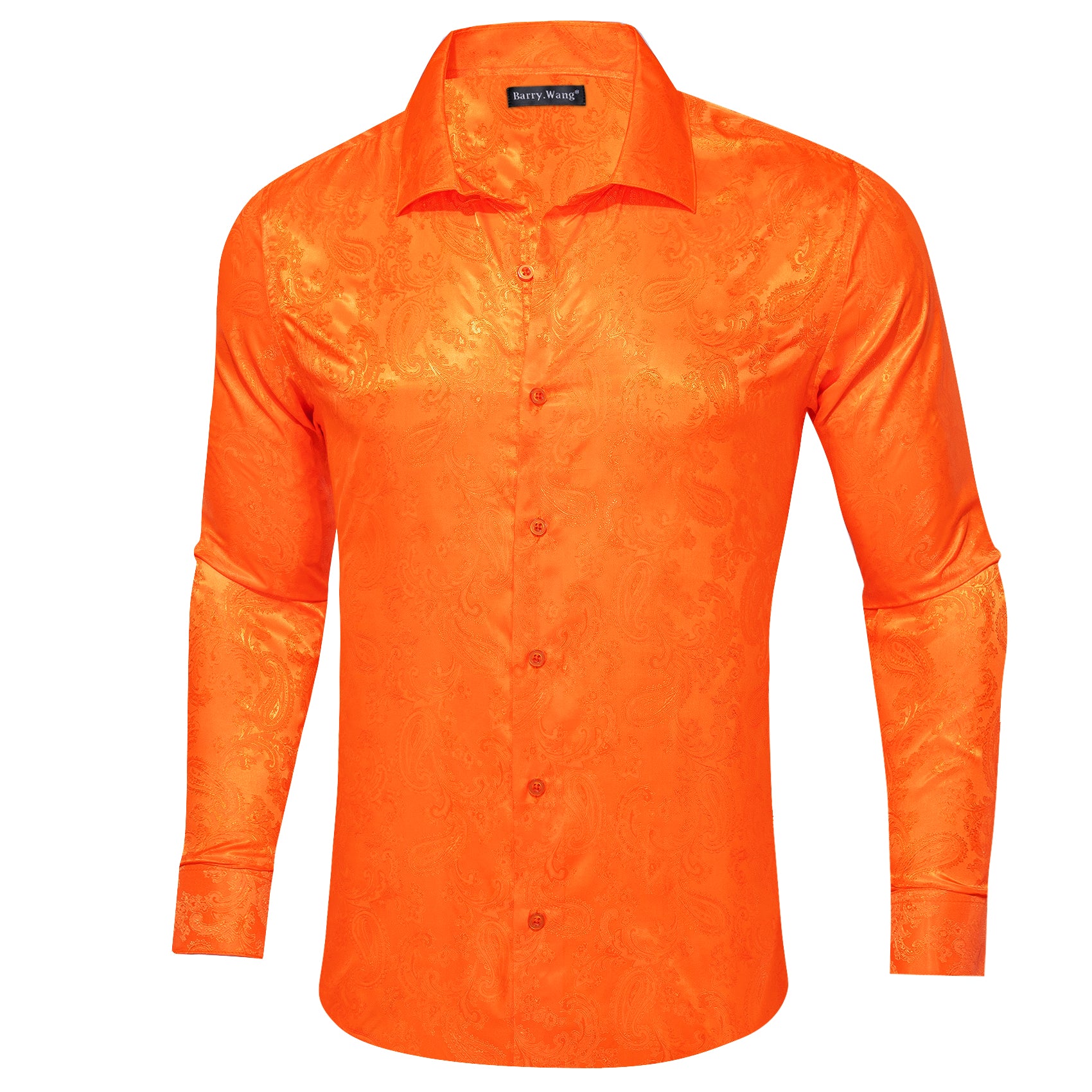 men's style shirt orange linen shirt shirt orange