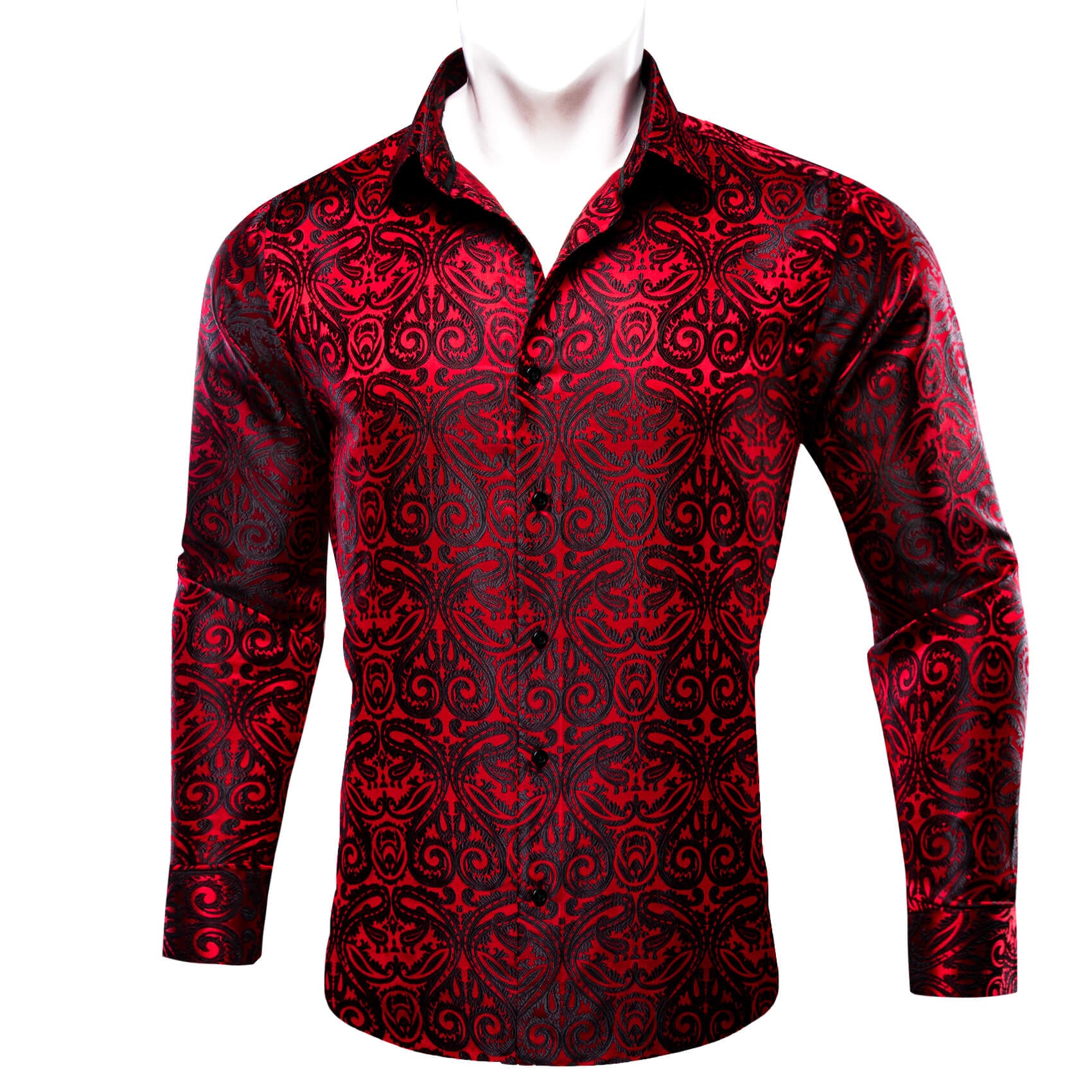 Black Red affordable dress shirts