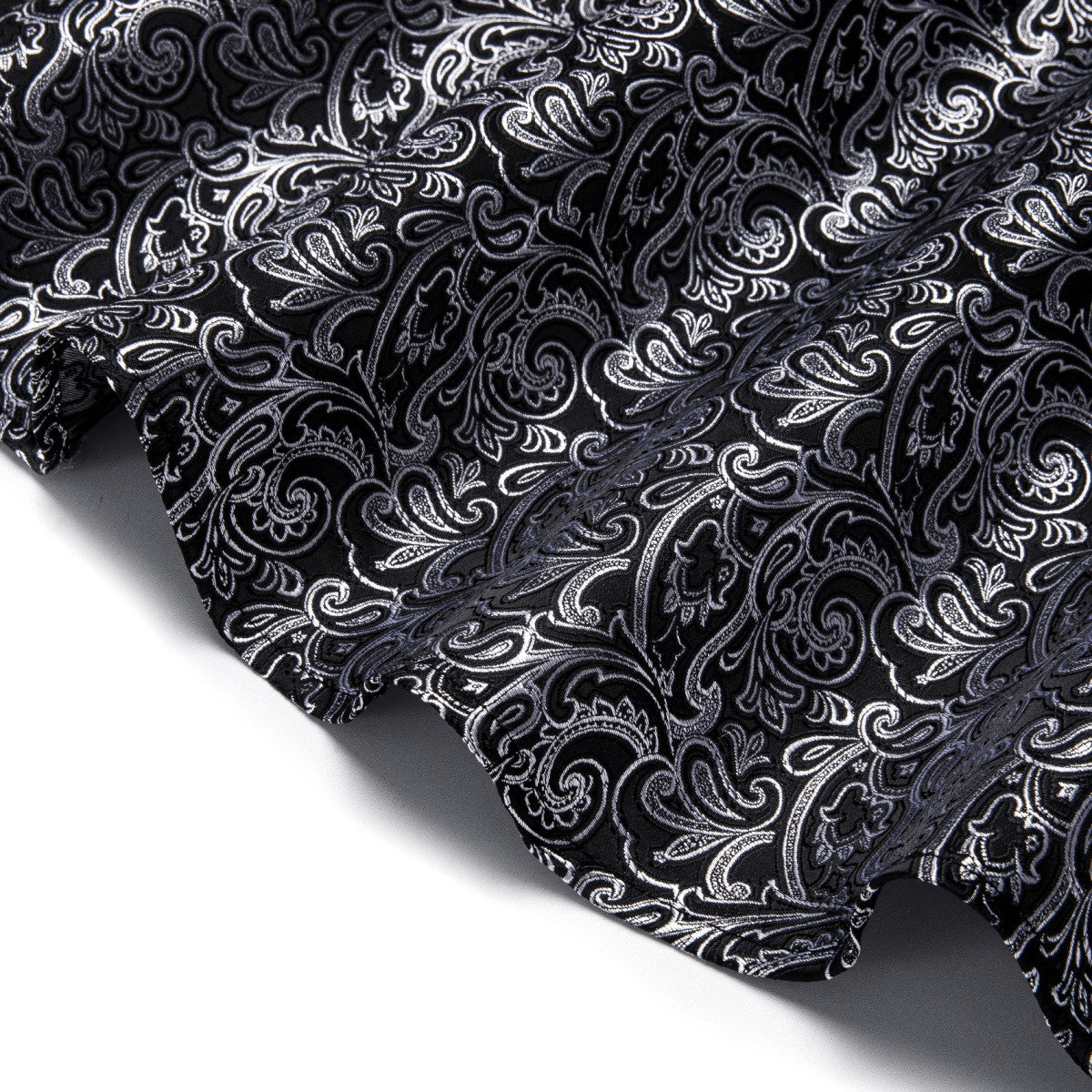 Barry. Wang Grey Casual Shirt Mens Paisley Long Sleeve Button Down Shirt