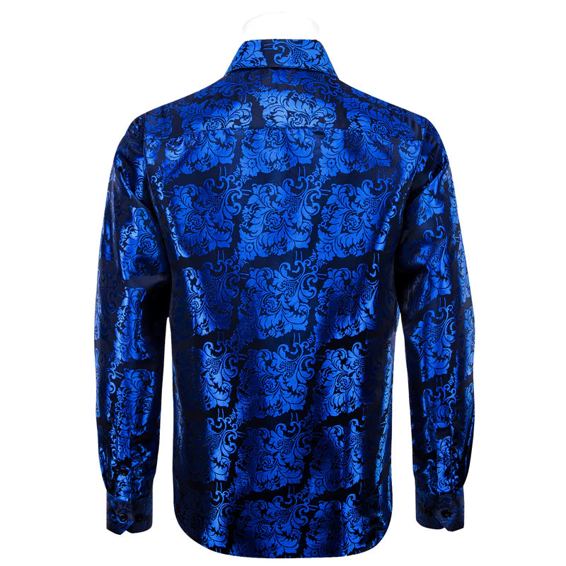 white christmas dresses Barry. Wang Royal Blue Dress Shirt for Casual Long Sleeve Button Down Shirt, M