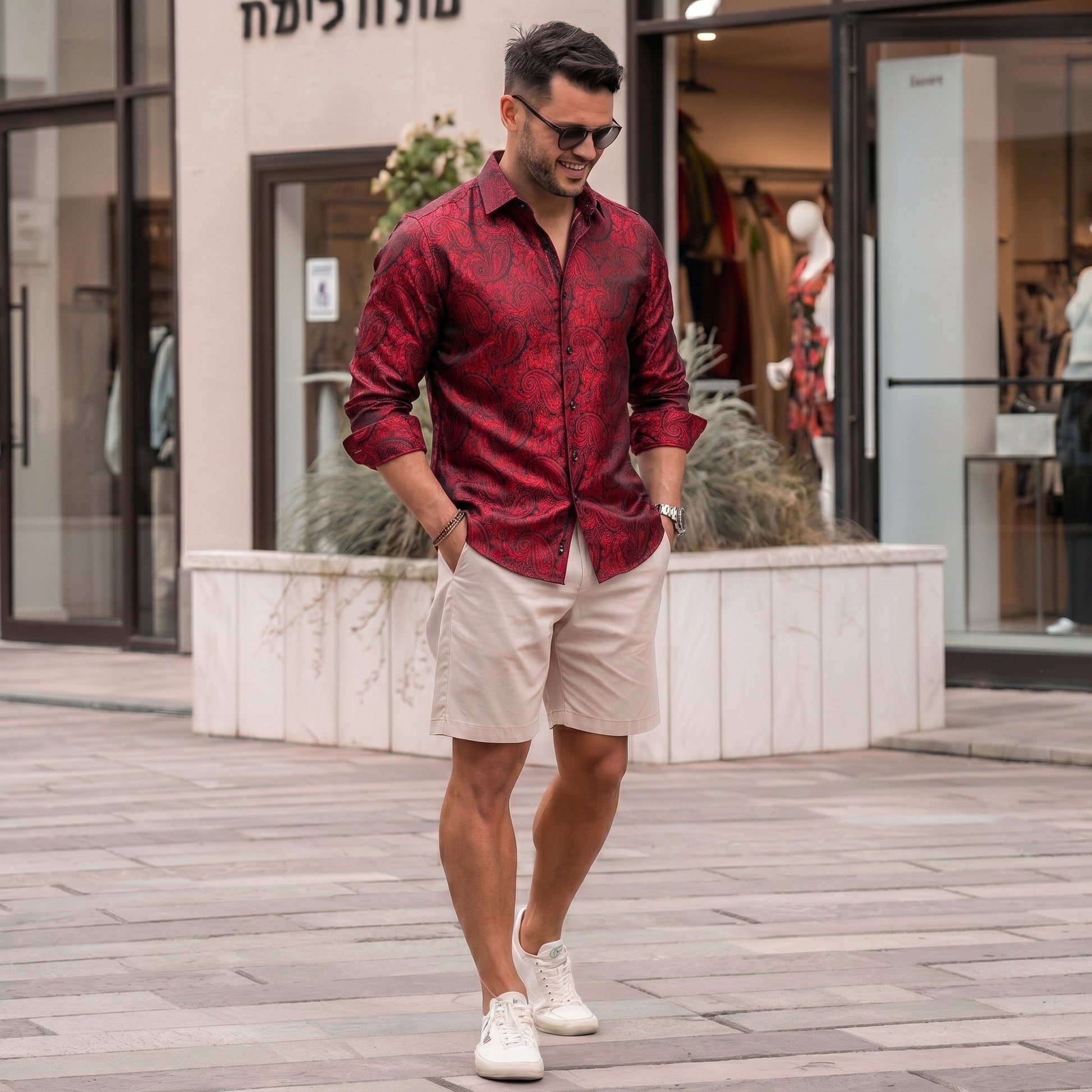 burgundy floral dress shirt Paisley & Gray Burgundy Floral Ditsy Print Button Up Shirt Taelor.Style