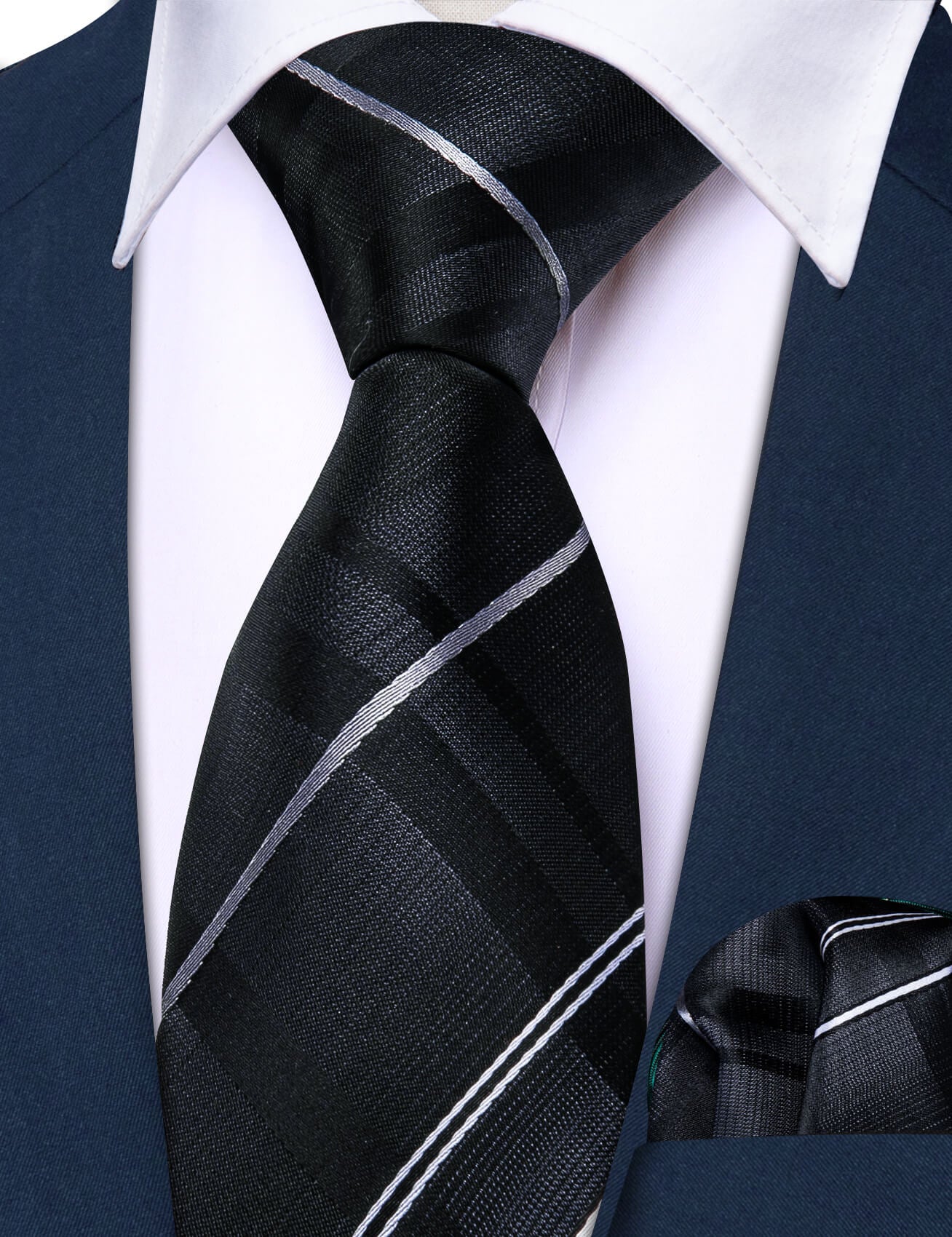 handkerchief and tie set