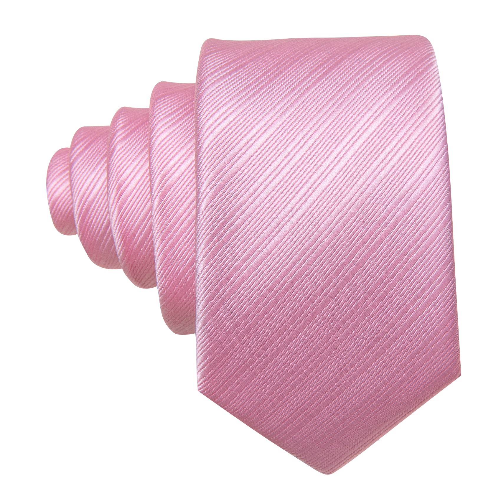 Children Pink Striped Tie Pocket Square Set