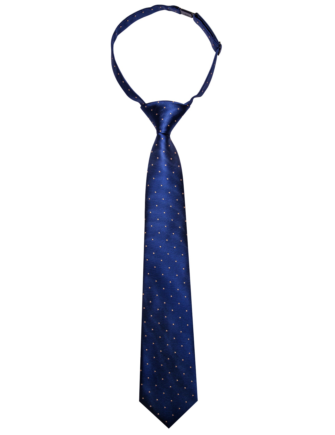 Barry. Wang Kids Tie Navy Blue Plaid Children's Silk Tie Handkerchief Set