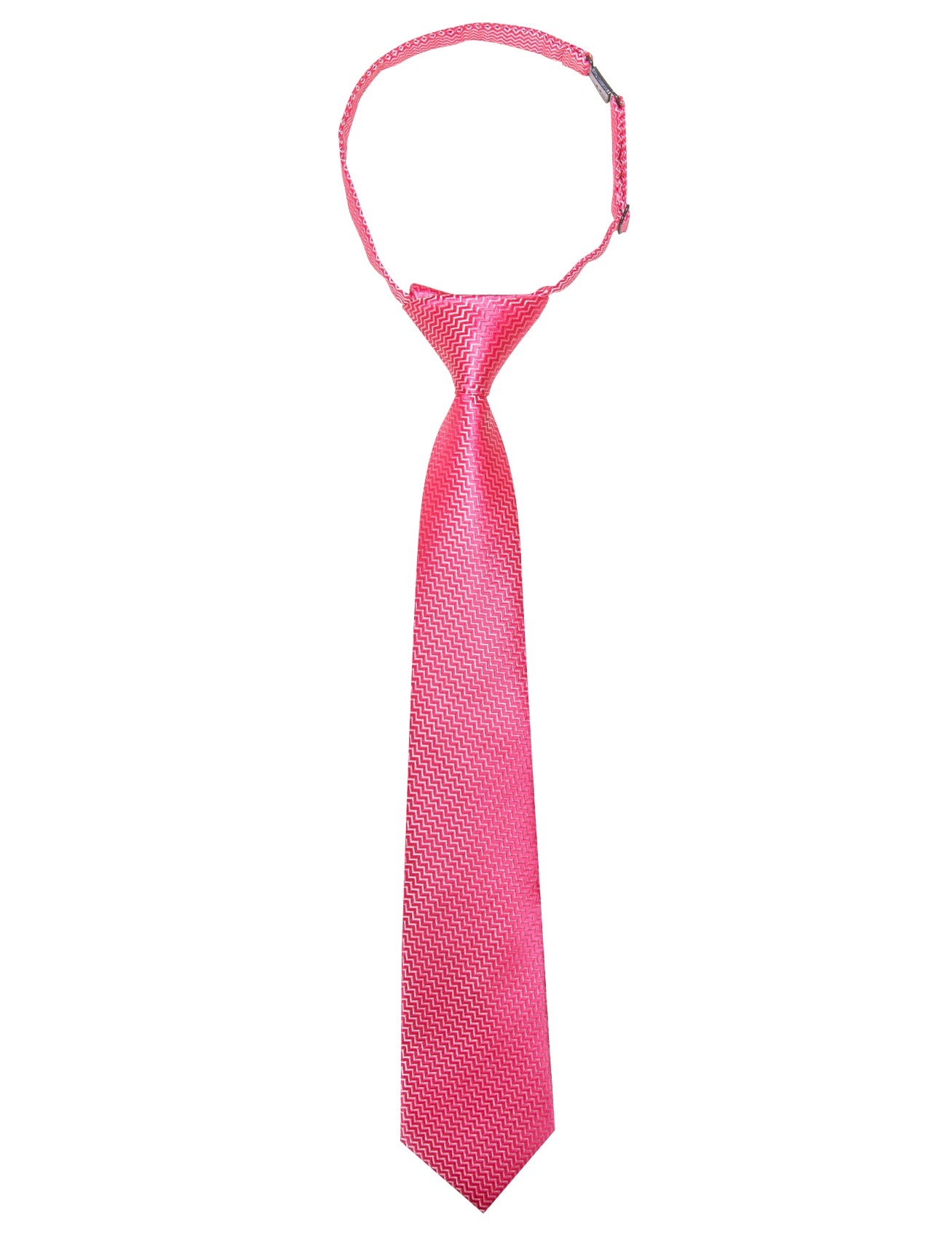 Barry.wang Kids Tie Ruby Pink Geometric Silk Children's Tie Hanky Set