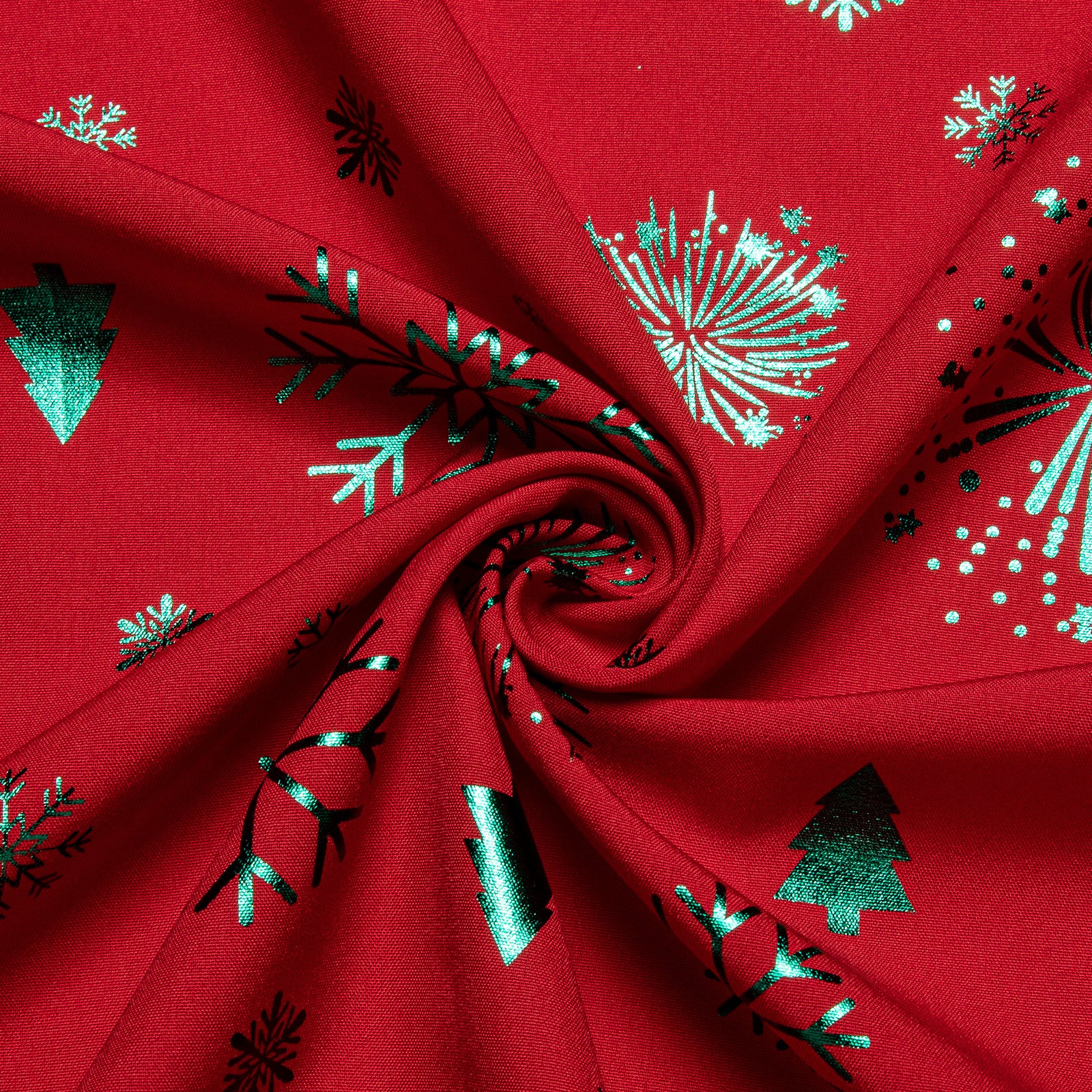 Barry.Wang Mens Holiday Red Shirt Green Xmas Long Sleeve Shirt