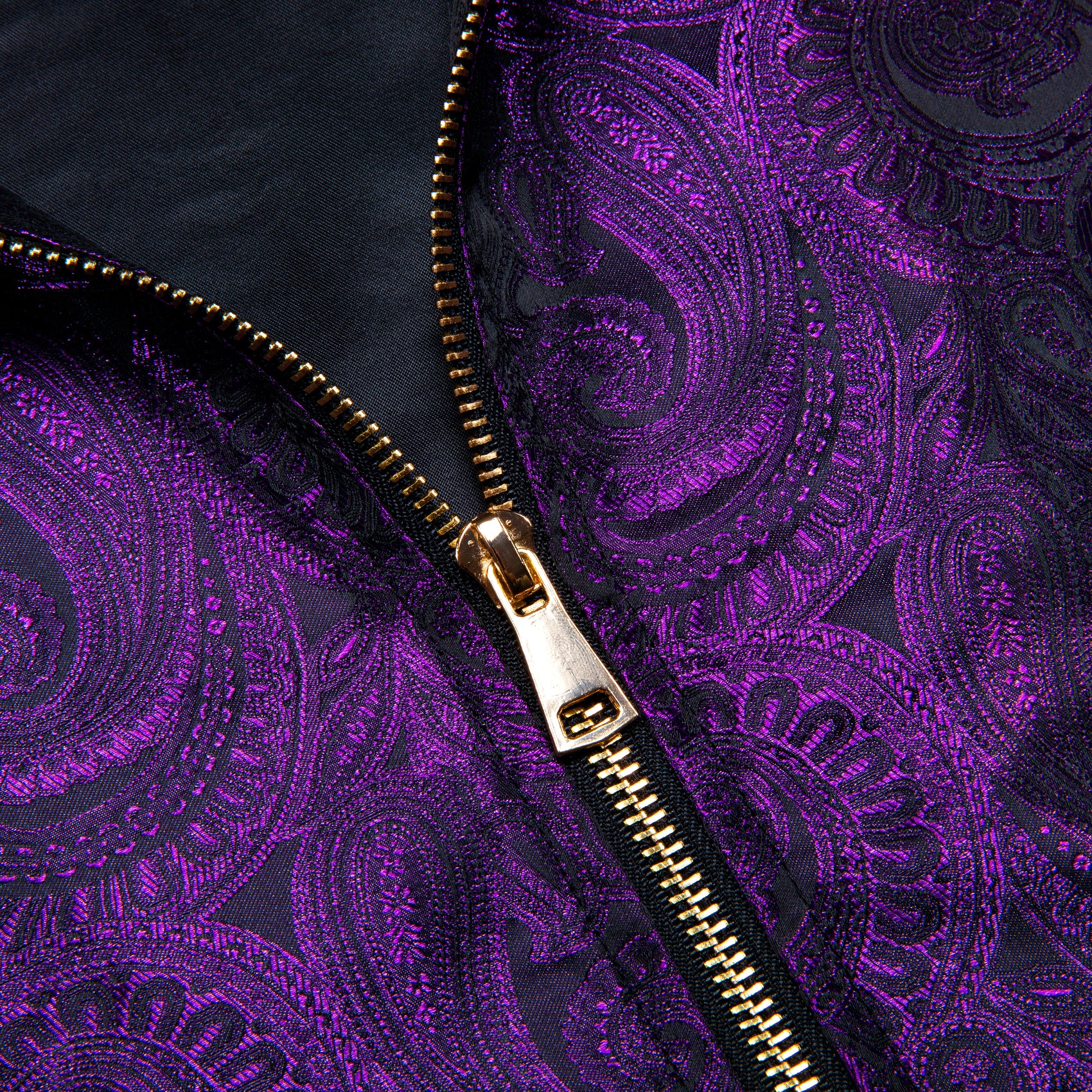 Mens Purple Jacquard Paisley Jacket