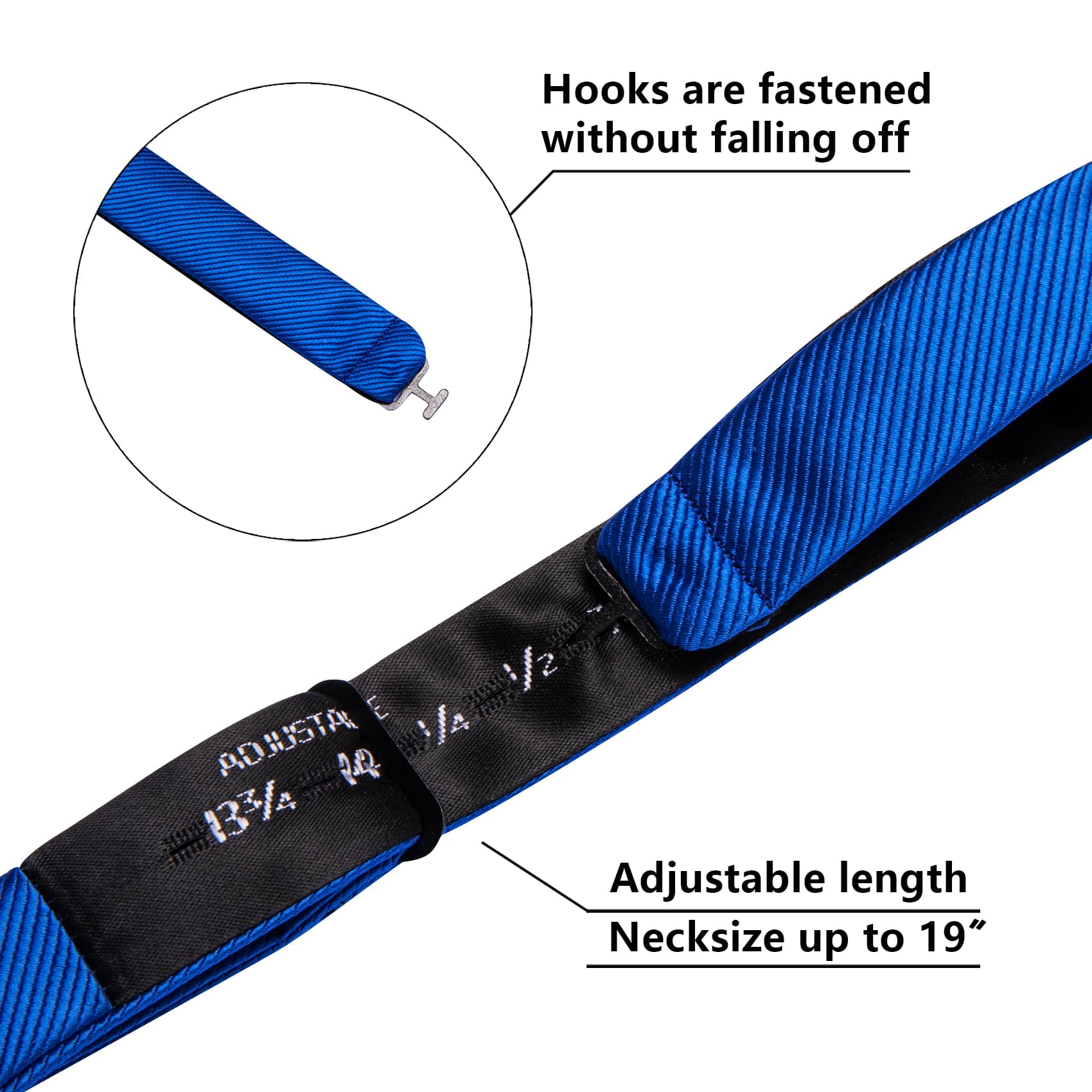 blue striped mens tie 