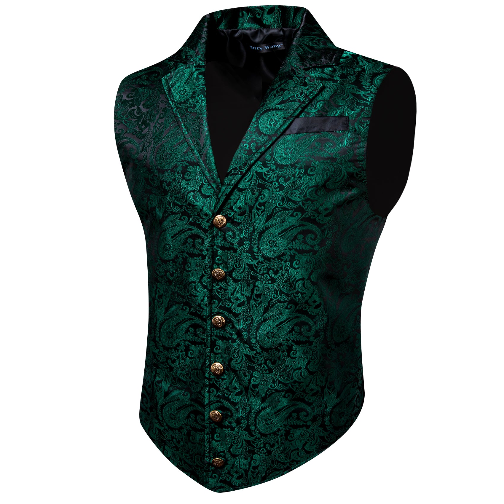 green floral vest