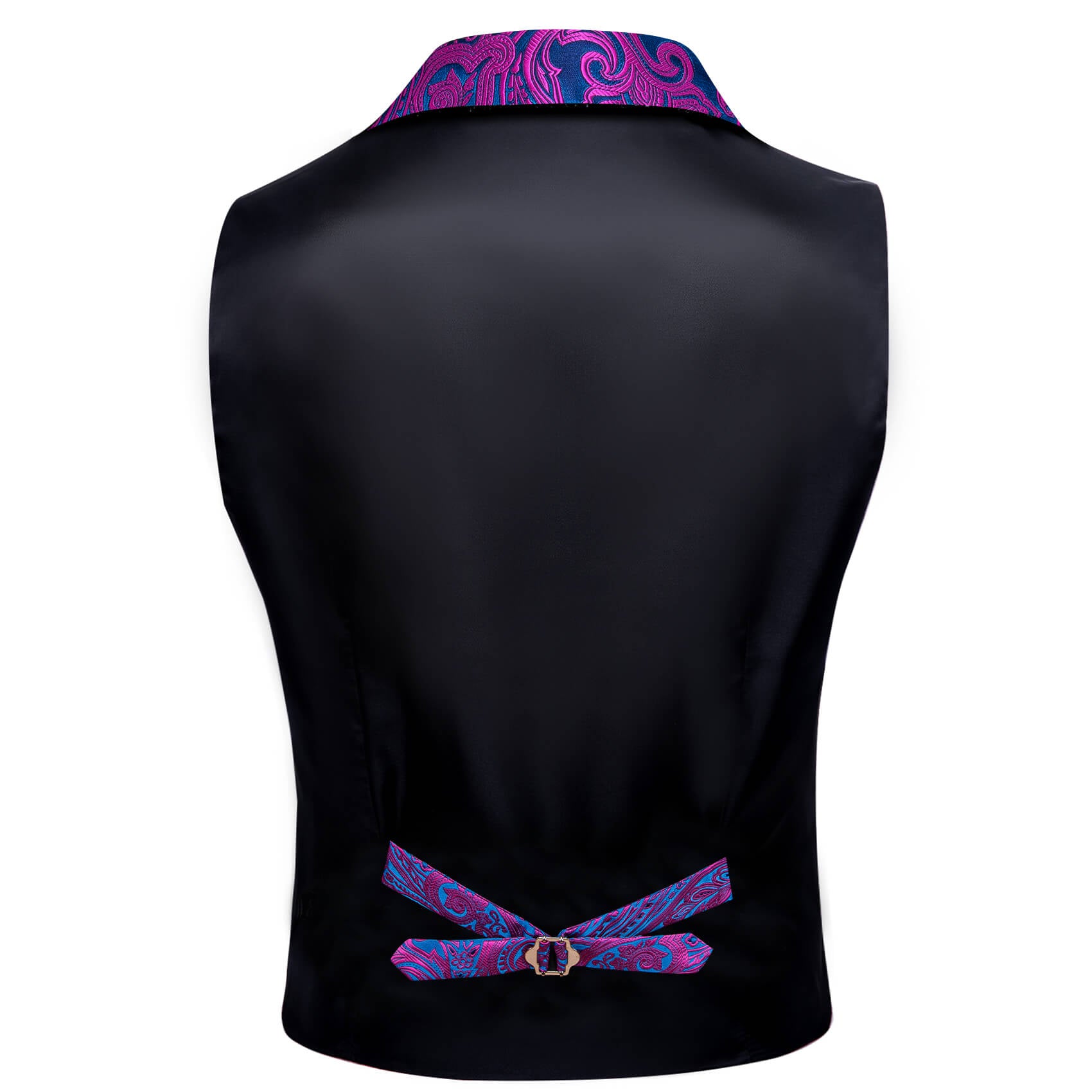Barry. Wang Mens Purple Paisley Dress Vest Prom Formal Tuxedo Waistcoa