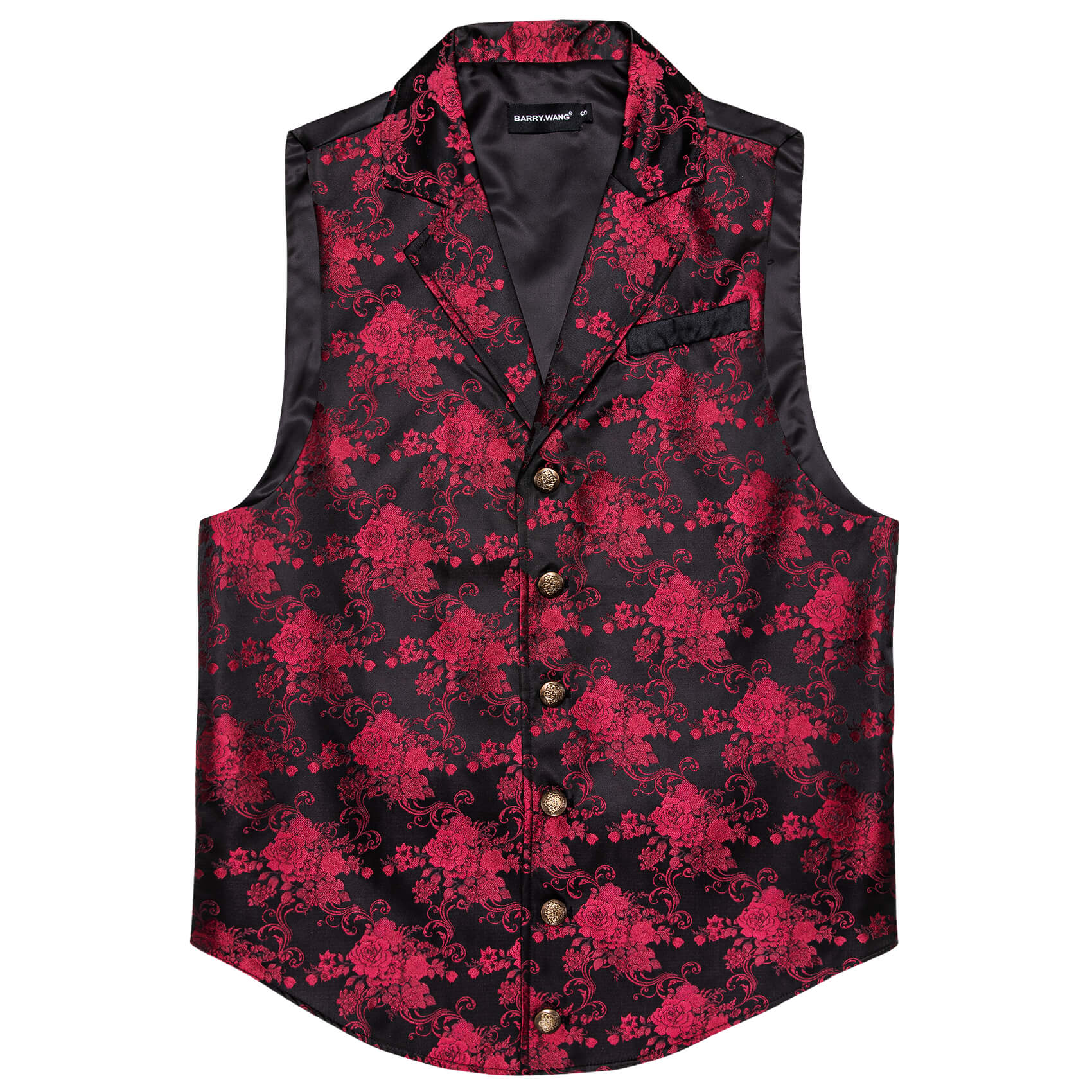 burgundy mens vest