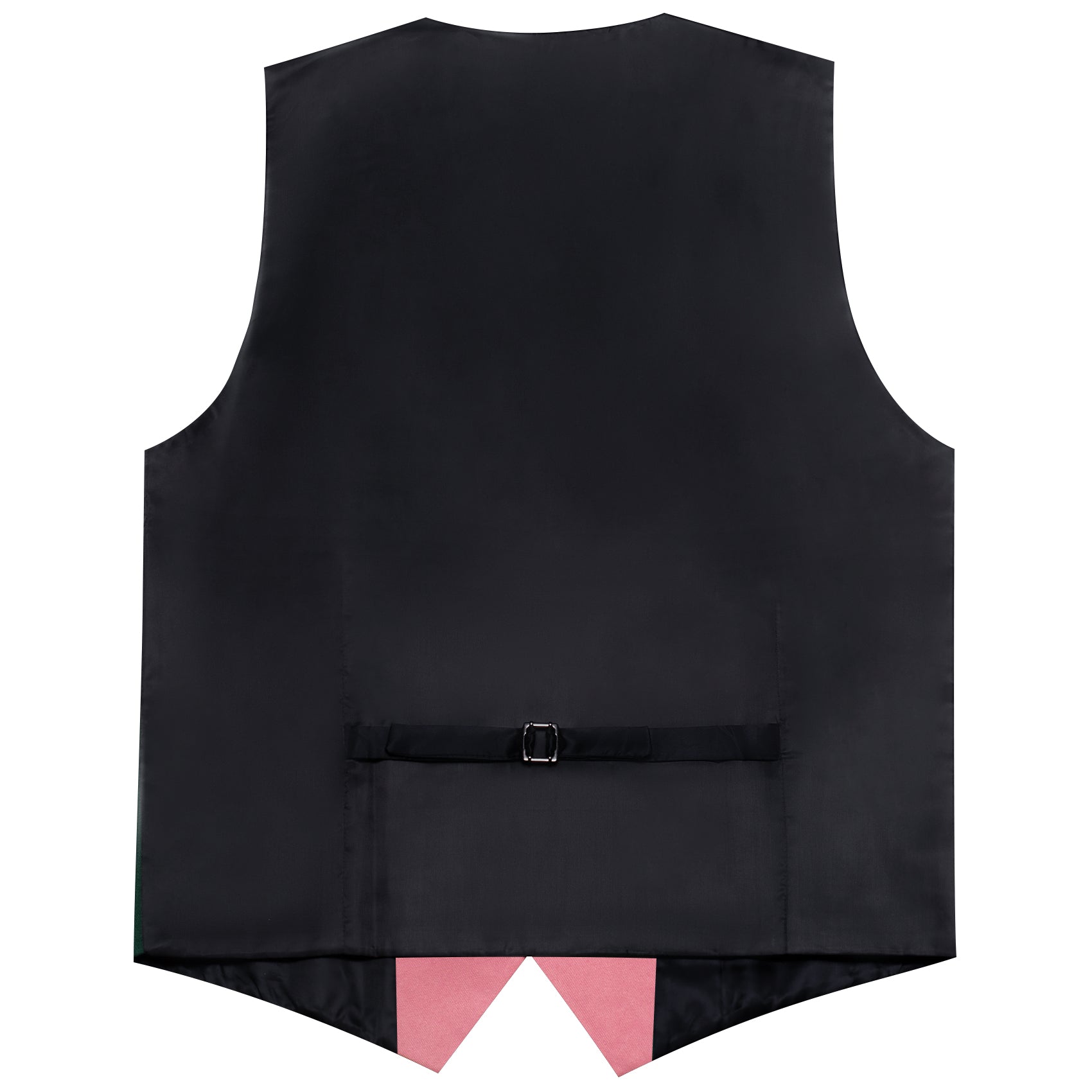 Barry.wang Pale Red Solid Vest Waistcoat Set