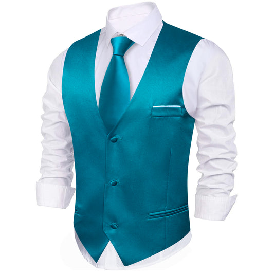 blue suit vest