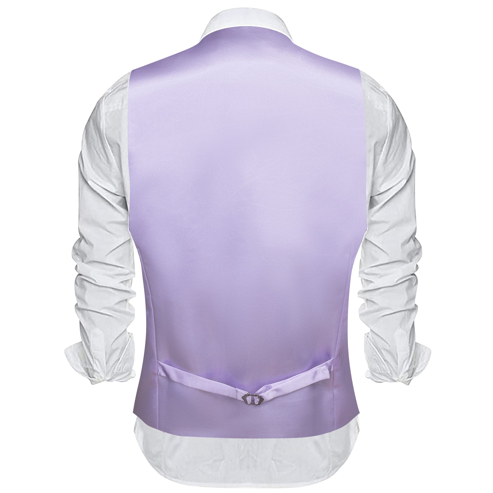 Purple Solid Silk Waistcoat Vest for Party