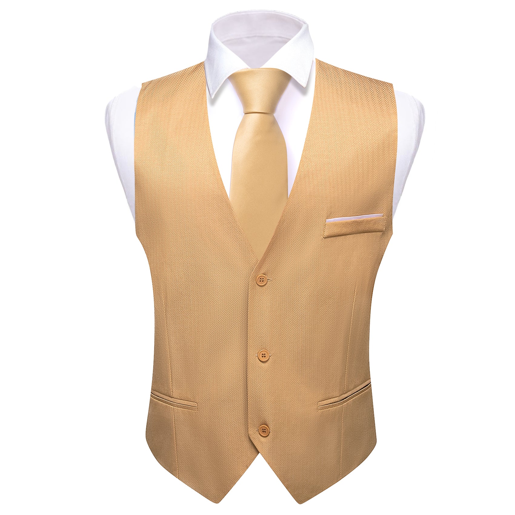 Men's Jasmine Solid Vest Suit for Business