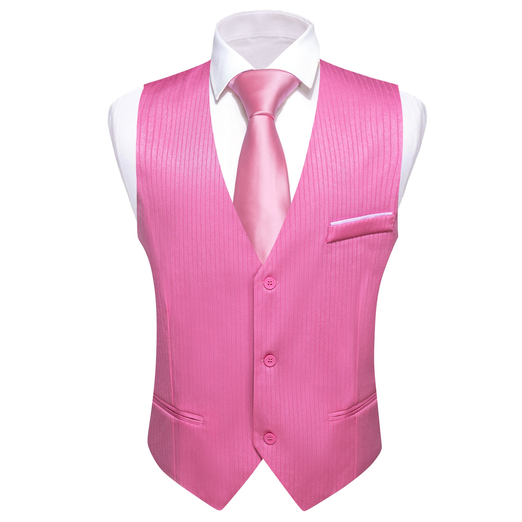 Barry.wang lilac Solid Business Vest Suit